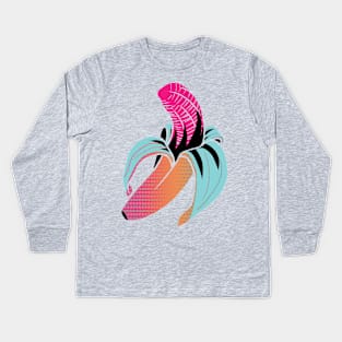 Pink Banana Kids Long Sleeve T-Shirt